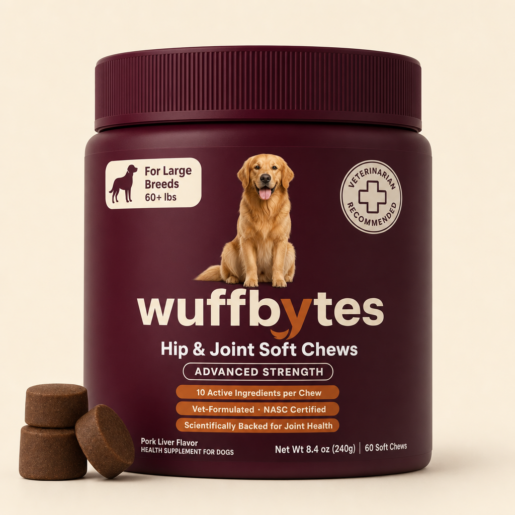 Wuffbytes Hip & Joint Soft Chews 30 count
